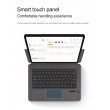 Калъф с Bluetooth Клавиатура за Oppo Pad 5 Pro / OnePlus Pad 4 от PU Кожа с Подсветка, Тъчпад и Стойка – Черен