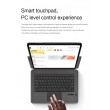 Калъф с Bluetooth Клавиатура за Oppo Pad 5 Pro / OnePlus Pad 4 от PU Кожа с Подсветка, Тъчпад и Стойка – Черен