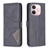 OPPO A5 Pro 5G Кожен Калъф Rhombus Design с Магнитно Закопчаване, Стойка и Протектор – 6 Цвята