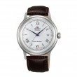 Мъжки Автоматичен Часовник Orient FAC00009W Classic с Бял Циферблат, Кафява Кожена Каишка и Минерално Стъкло