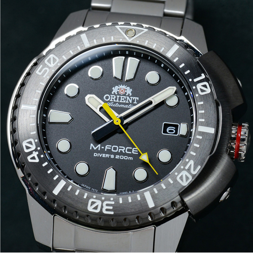 Мъжки Автоматичен Часовник Orient RA-AC0L01B Sports Diver с Черен Циферблат, Антирефлексно Сапфирено Стъкло и Водоустойчивост 200 м