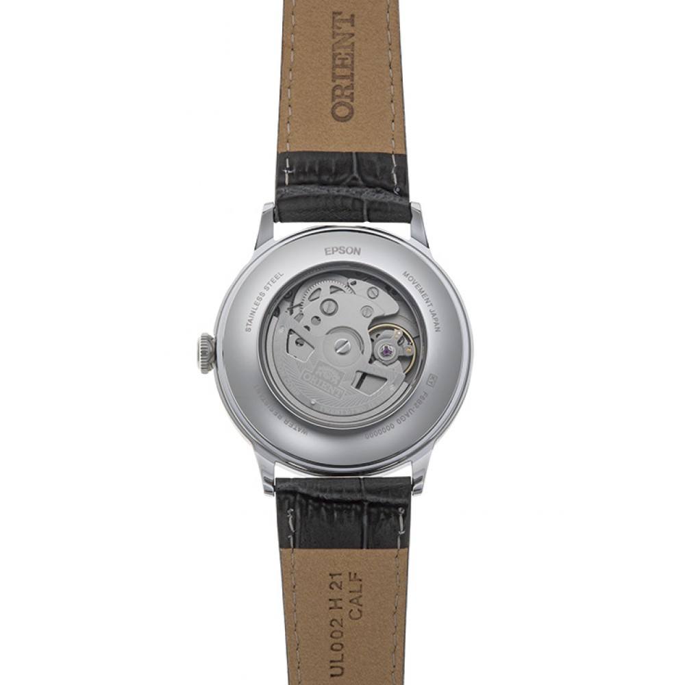 Мъжки Автоматичен Часовник Orient RA-AK0704N със Сив Циферблат и Сива Кожена Каишка