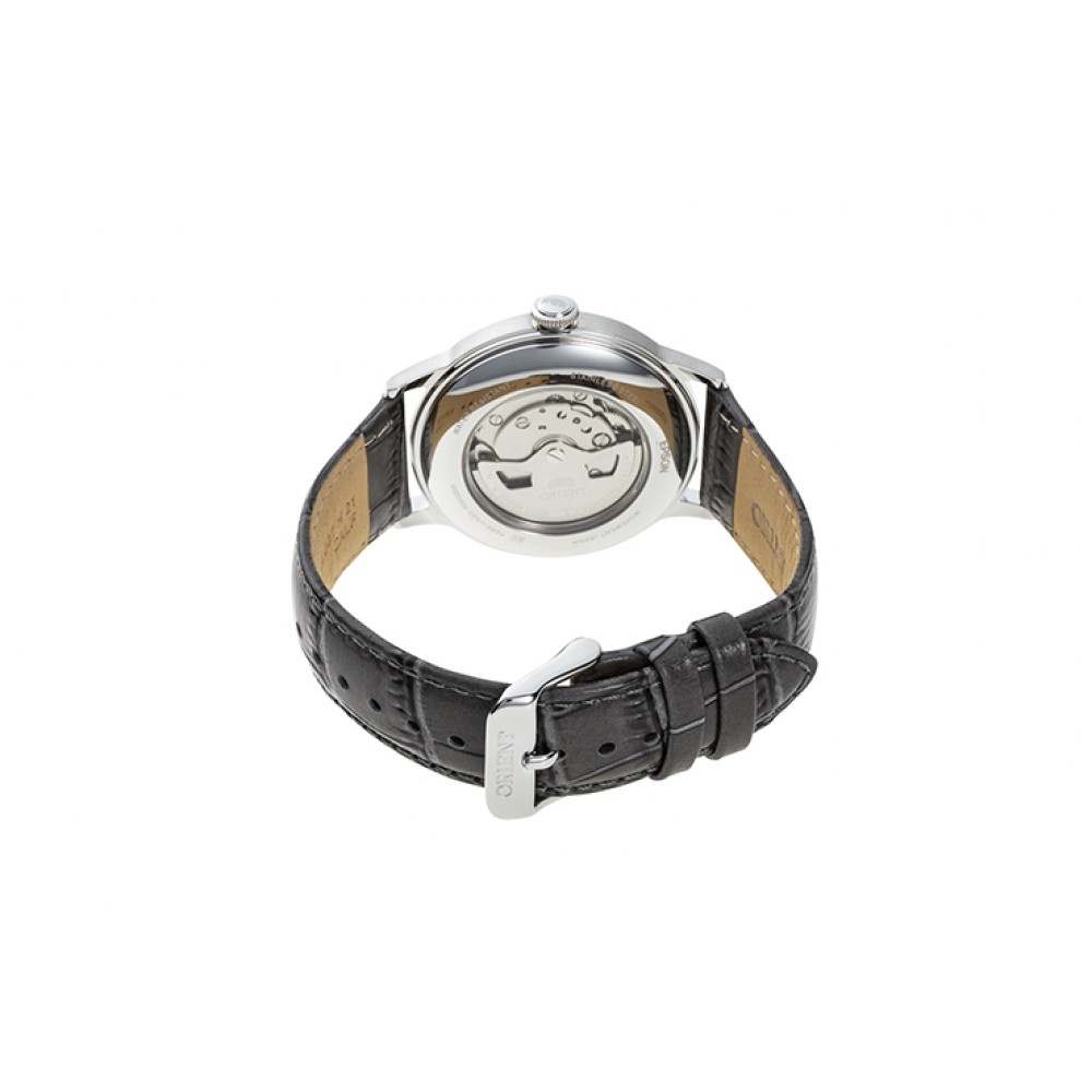 Мъжки Автоматичен Часовник Orient RA-AK0704N със Сив Циферблат и Сива Кожена Каишка
