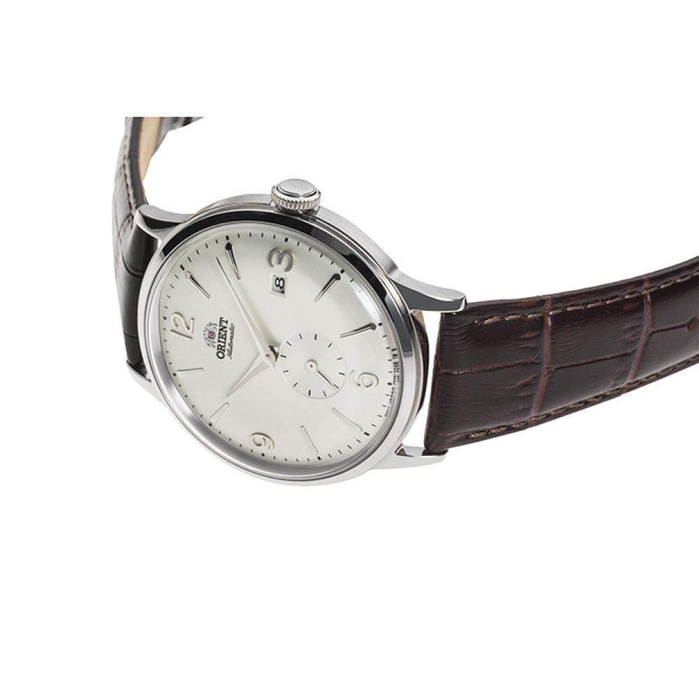Мъжки Автоматичен Часовник Orient RA-AP0002S с Бял Циферблат и Кафява Кожена Каишка