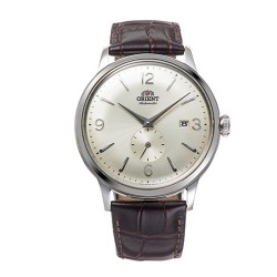 Мъжки Автоматичен Часовник Orient RA-AP0003S с Бежов Циферблат и Кафява Кожена Каишка
