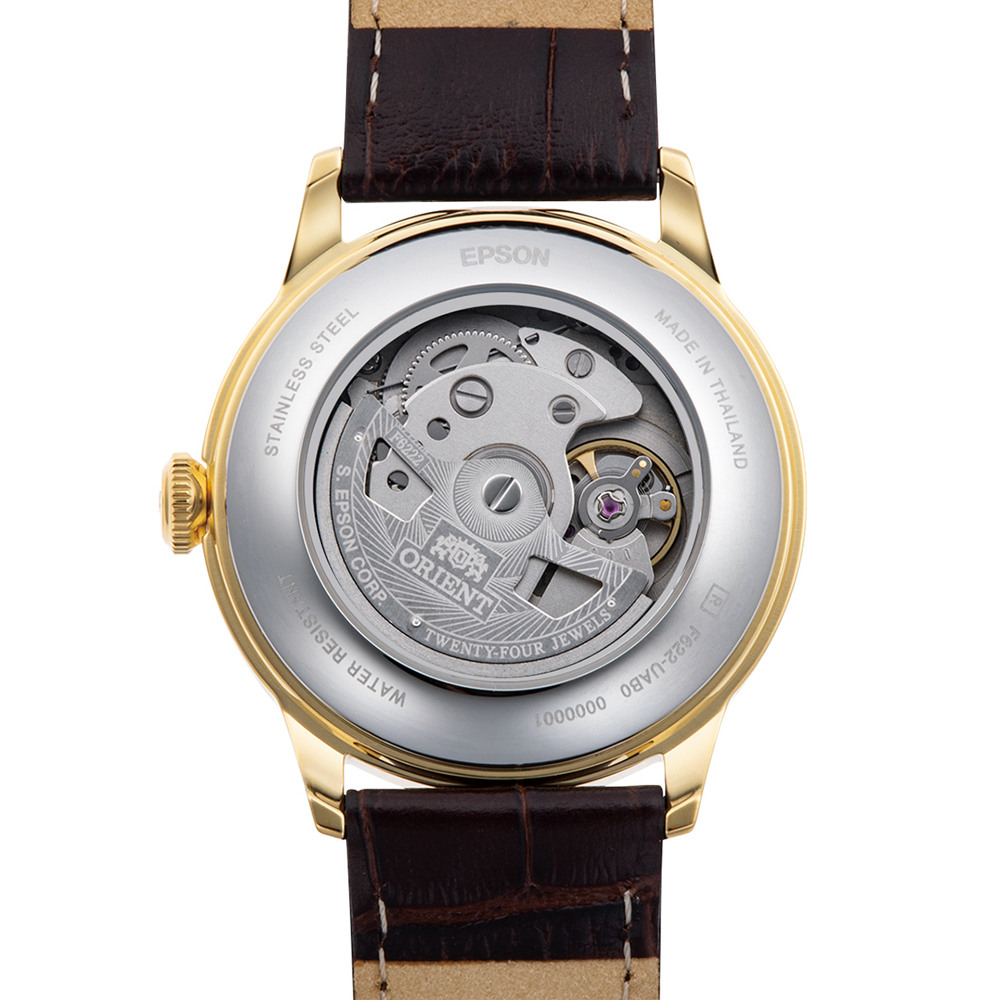 Мъжки Автоматичен Часовник Orient RA-AP0106S със Сив Циферблат и Кафява Кожена Каишка