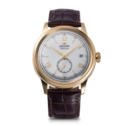 Мъжки Автоматичен Часовник Orient RA-AP0106S със Сив Циферблат и Кафява Кожена Каишка