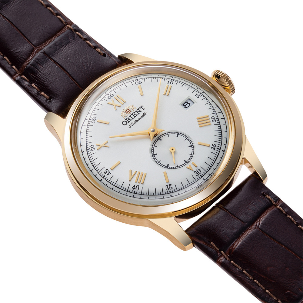 Мъжки Автоматичен Часовник Orient RA-AP0106S със Сив Циферблат и Кафява Кожена Каишка