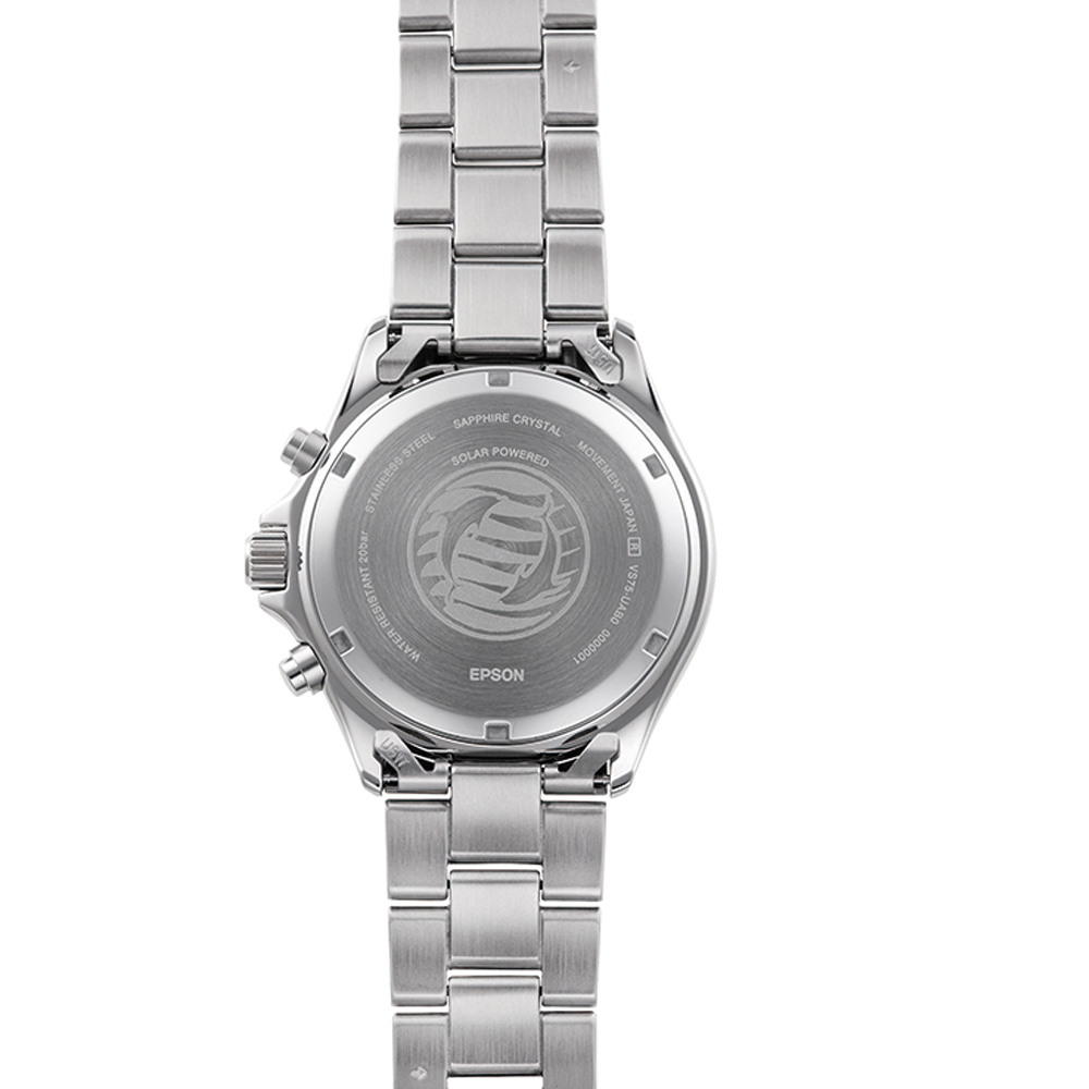 Orient RA-TX0206L Мъжки часовник - Соларен Хронограф, Син Циферблат, Въртящ се Безел, 42.8 мм, 200м Водоуст.