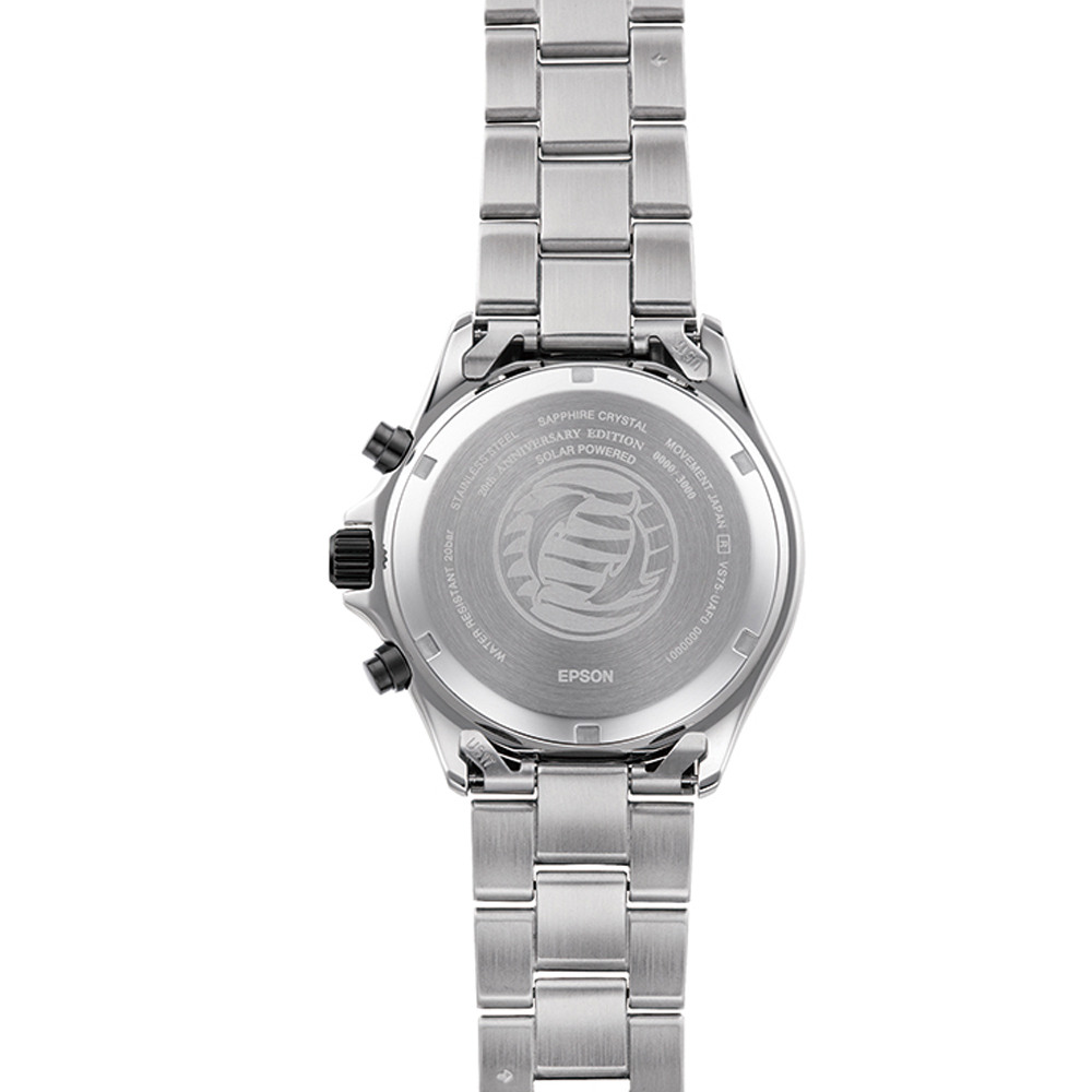 Мъжки Соларен Часовник Orient RA-TX0208L Limited Edition Sports Хронограф със Син Циферблат, Сапфирено Стъкло и Водоустойчивост 200 м