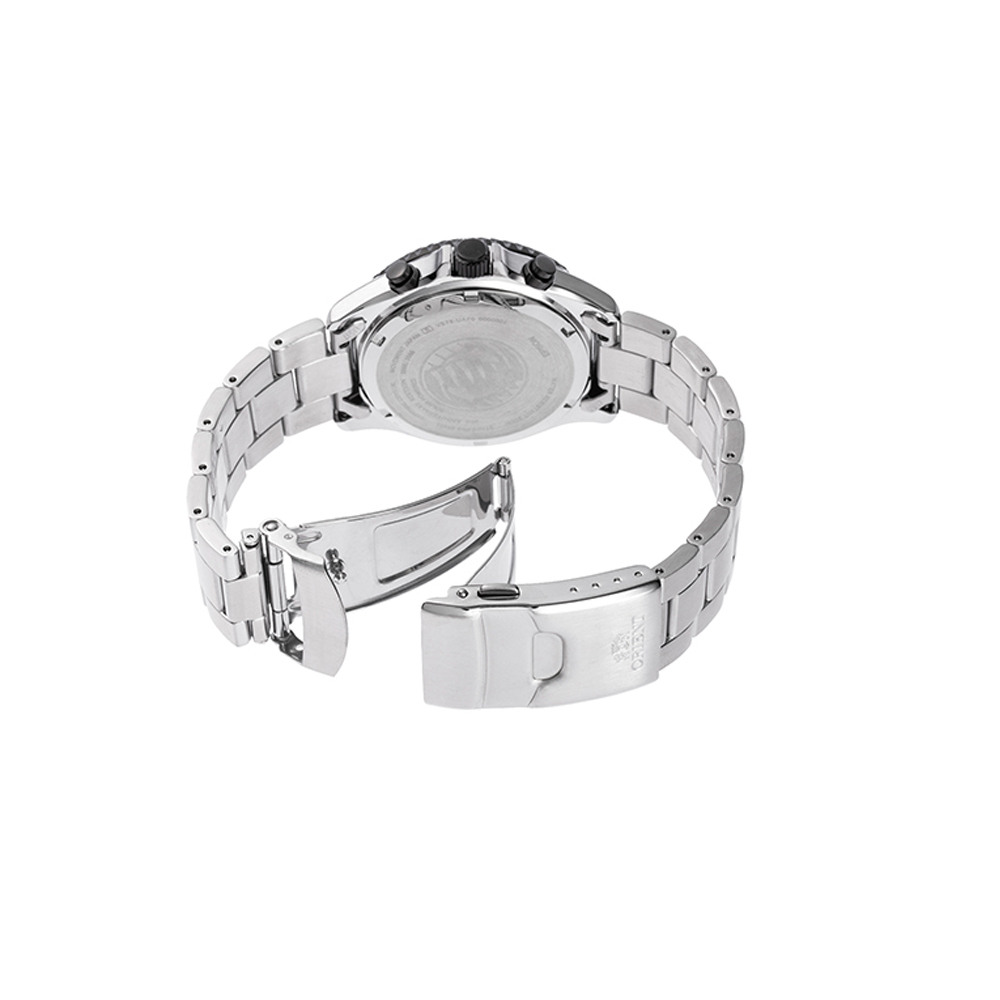 Мъжки Соларен Часовник Orient RA-TX0208L Limited Edition Sports Хронограф със Син Циферблат, Сапфирено Стъкло и Водоустойчивост 200 м
