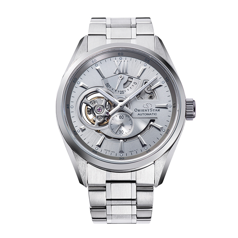 Мъжки Автоматичен Часовник Orient Star RE-AV0125S със Сив Циферблат и Индикатор за Резерва