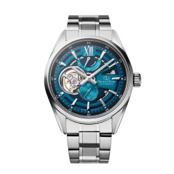 Мъжки Автоматичен Часовник Orient Star RE-AV0140E Limited Edition Modern Skeleton със Зелен Циферблат, Индикатор за Резерв на Мощност и Сапфирено Стъкло
