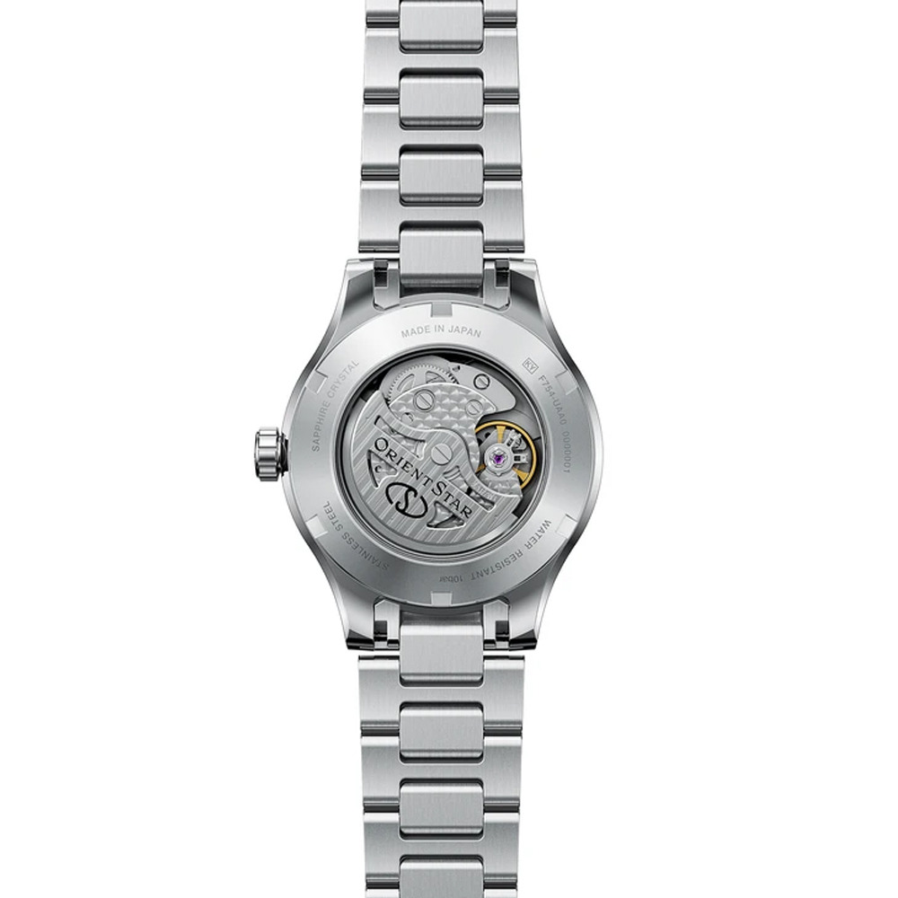 Мъжки Автоматичен Часовник Orient Star RE-BQ0001G Contemporary със Златист Циферблат, Сапфирено Стъкло и Прозрачен Гръб