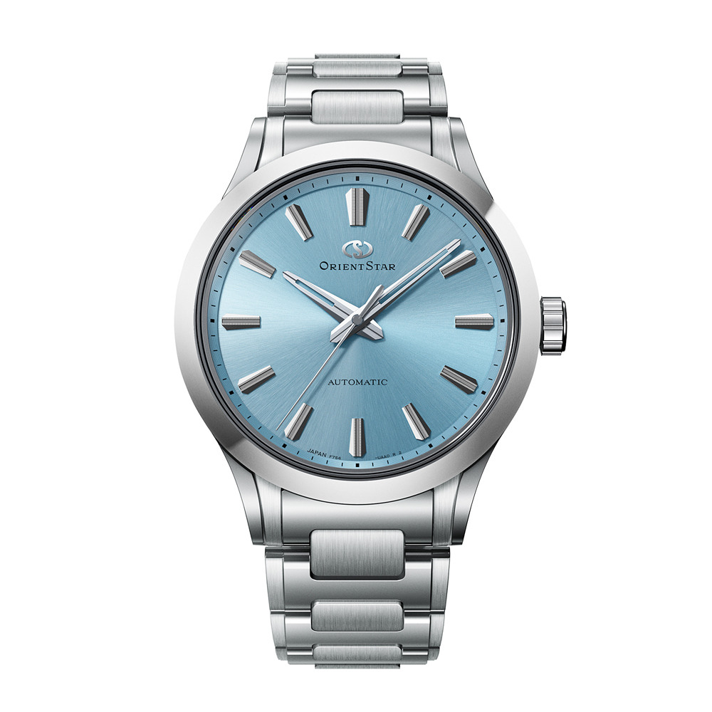 Мъжки Автоматичен Часовник Orient Star RE-BQ0002L Contemporary със Светлосин Циферблат, Сапфирено Стъкло и Прозрачен Гръб