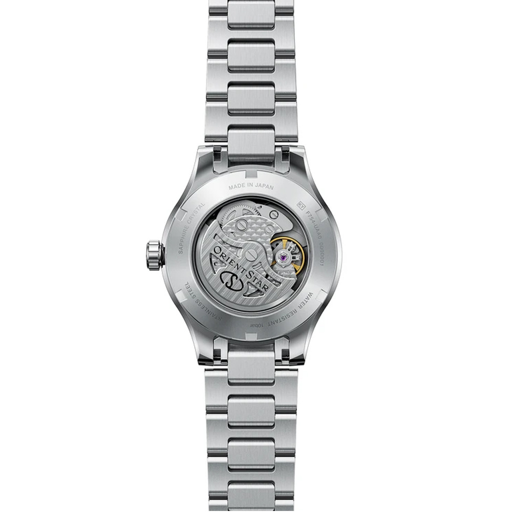 Мъжки Автоматичен Часовник Orient Star RE-BQ0002L Contemporary със Светлосин Циферблат, Сапфирено Стъкло и Прозрачен Гръб