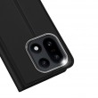DUX DUCIS Кожен калъф за  OnePlus 15 5G- Държач за Карти и Стойка, вкл. Протектор (Черен, Син)