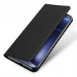 DUX DUCIS Кожен калъф за  OnePlus 15 5G- Държач за Карти и Стойка, вкл. Протектор (Черен, Син)