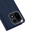 DUX DUCIS Кожен калъф за  OnePlus 15 5G- Държач за Карти и Стойка, вкл. Протектор (Черен, Син)