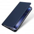 DUX DUCIS Кожен калъф за  OnePlus 15 5G- Държач за Карти и Стойка, вкл. Протектор (Черен, Син)