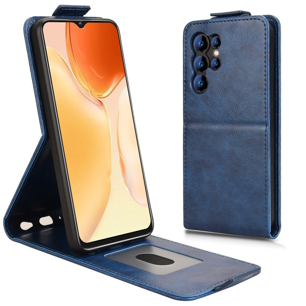 Кожен флип калъф за Oukitel C1 Pro / C1 Стенд и Холдер за Карти, вкл. Протектор, 4 Цвята
