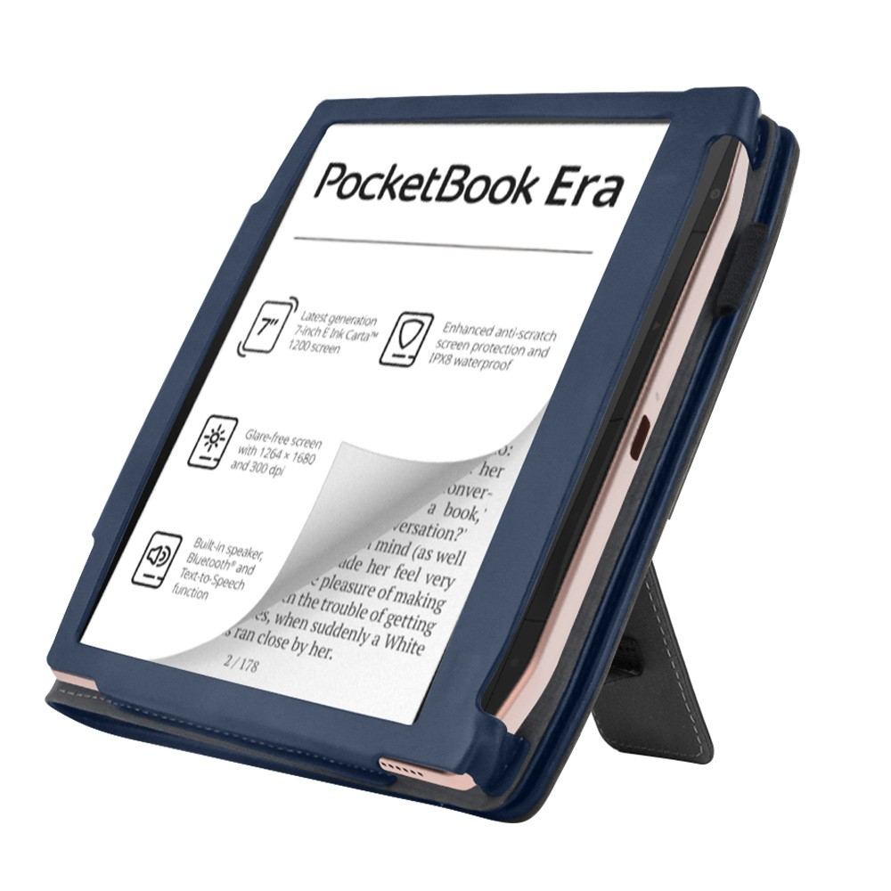 Кожен Калъф за PocketBook Era (2022) / Era Color с Поставка, Ръчна Каишка и Държач за Стилус – 2 цвята