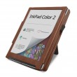 Кожен Калъф за PocketBook InkPad Color 2 PB743 с Магнитно Закопчаване, Ръчна Каишка, Поставка и Държач за Стилус