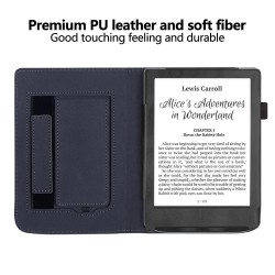 Кожен Калъф за PocketBook Verse PB629 / Verse Pro PB634 / Verse Lite PB619 с Регулируема Поставка, Държач за Стилус и Auto Wake/Sleep – 3 цвята