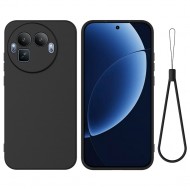 Защитен мек силиконов калъф (TPU) за Realme GT 8 Pro 5G- Каишка за ръка, Вкл. Протектор, 4 Цвята 