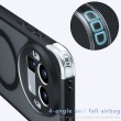 Калъф за Realme GT 8 Pro 5G Магнитен TPU + PC с 360° Въртяща Стойка и Скрийн Протектор – Прозрачен Черен