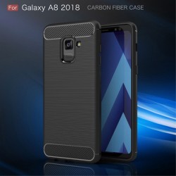 Samsung Galaxy A8 (2018) Удароустойчив Carbon Fiber Калъф и Протектор