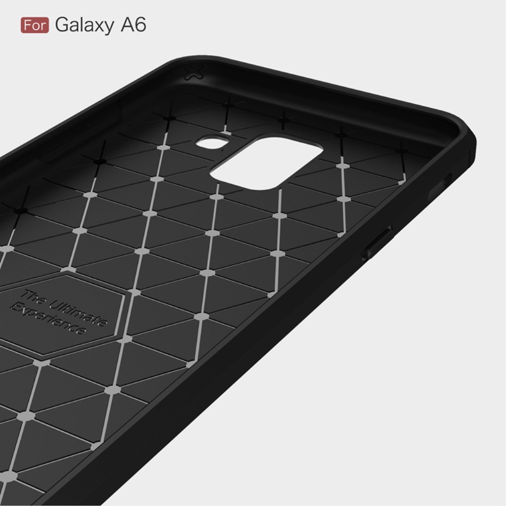 Samsung Galaxy A6 (2018) Удароустойчив Carbon Fiber Калъф и Протектор