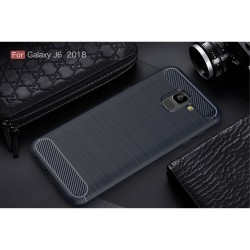 Samsung Galaxy J6 (2018)  Удароустойчив Carbon Fiber Калъф и Протектор