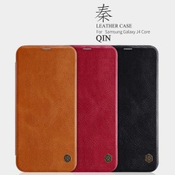Samsung Galaxy J4 Core Nillkin QIN Кожен Калъф и Протектор