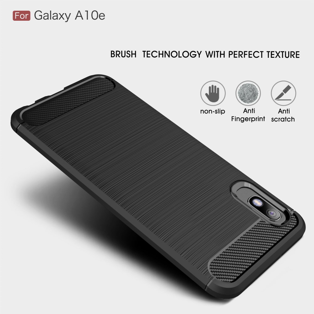 Samsung Galaxy A10e  Удароустойчив Carbon Fiber Калъф и Протектор