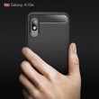 Samsung Galaxy A10e  Удароустойчив Carbon Fiber Калъф и Протектор