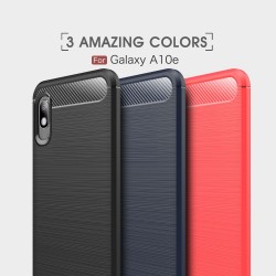 Samsung Galaxy A10e  Удароустойчив Carbon Fiber Калъф и Протектор