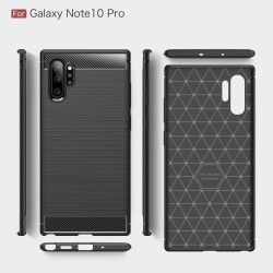 Samsung Galaxy Note 10 Pro / Note10+ Удароустойчив  Carbon Fiber Калъф и Протектор