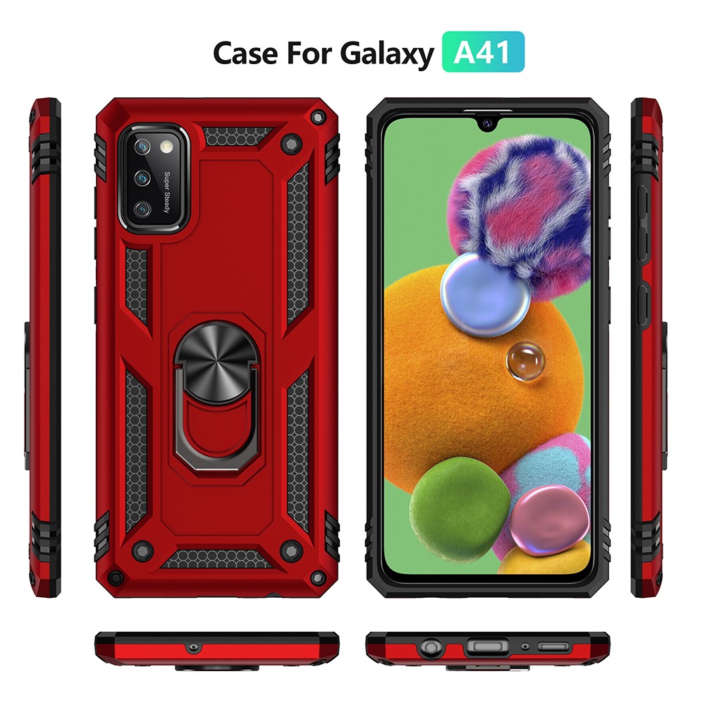 Samsung Galaxy A41  Удароустойчив Ring Holder Калъф и Протектор