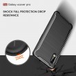 Samsung Galaxy Xcover Pro Удароустойчив Carbon Fiber Калъф и Протектор