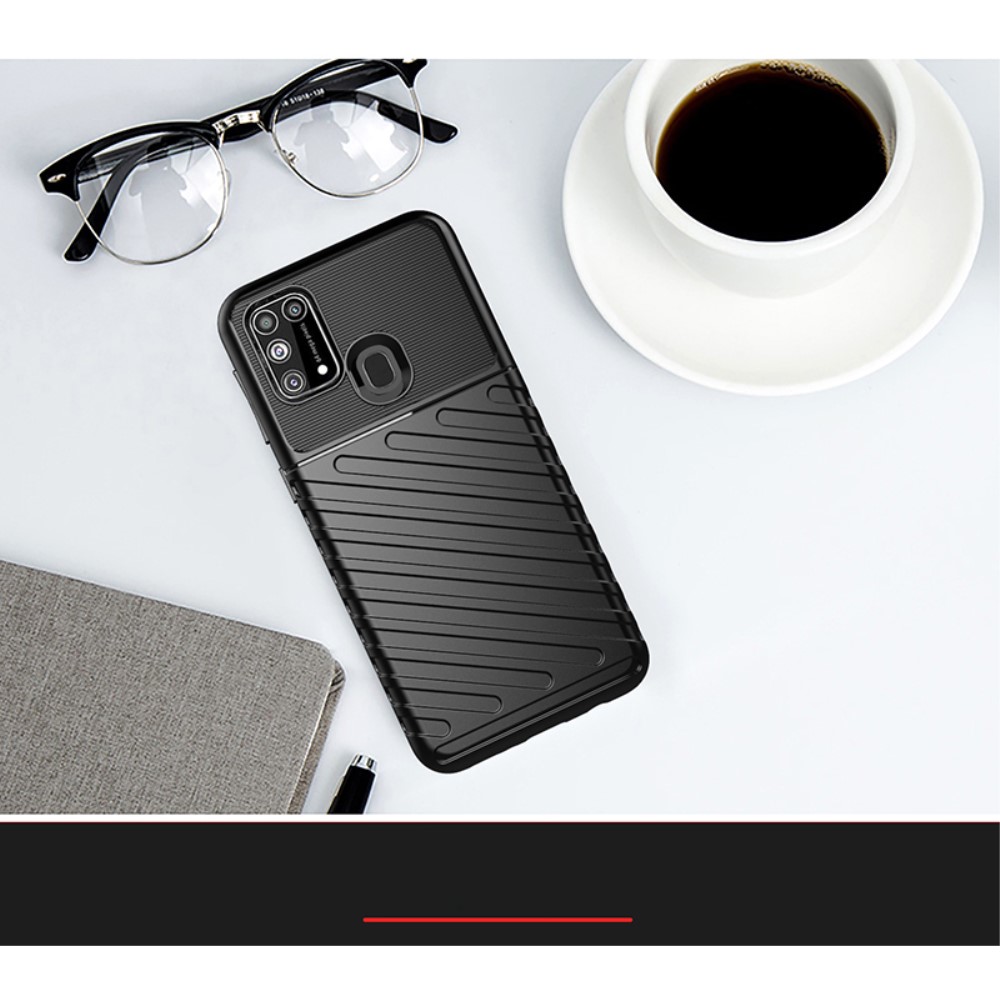 Samsung Galaxy M31/F41/M31 Prime/M21s Удароустойчив Twill Texture Калъф и Протектор