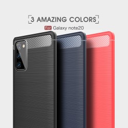 Samsung Galaxy Note 20/Note 20 5G Удароустойчив  Carbon Fiber Калъф и Протектор