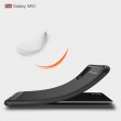 Samsung Galaxy M51 Удароустойчив Carbon Fiber Калъф и Протектор
