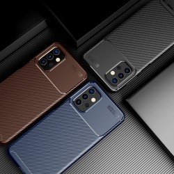 Samsung Galaxy A32 5G Удароустойчив Carbon Fiber Калъф и Протектор
