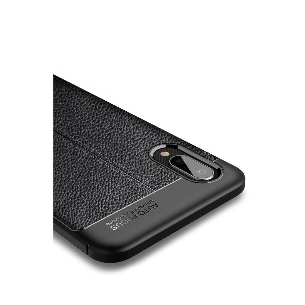 Samsung Galaxy A02 Удароустойчив Litchi Skin Калъф и Протектор