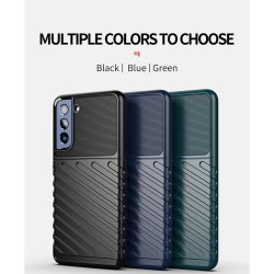 Samsung Galaxy S21 FE/S21 Fan Edition Удароустойчив Twill Texture Калъф и Протектор