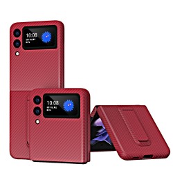 Samsung Galaxy Z Flip3 5G Удароустойчив Carbon Fiber Калъф и Стилус