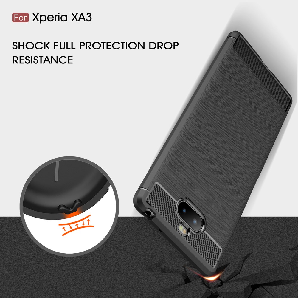 Sony Xperia 10 Carbon Fiber Калъф и Протектор