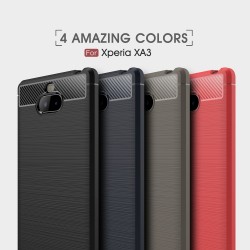 Sony Xperia 10 Carbon Fiber Калъф и Протектор
