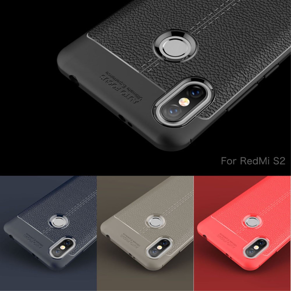 Xiaomi Redmi S2 / Y2  Удароустойчив Litchi Skin Калъф и Протектор